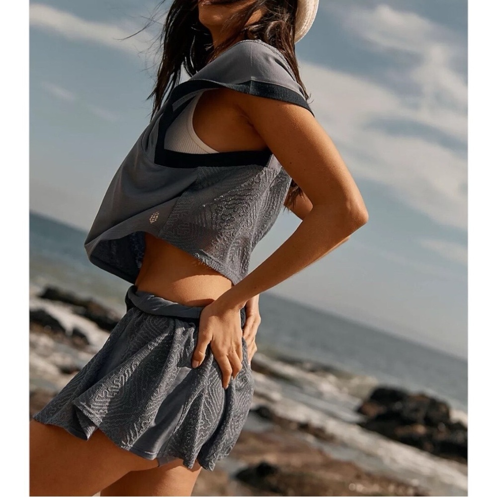 Free People Movement 2 Pc. Good Sport Tee & Skort Set Med